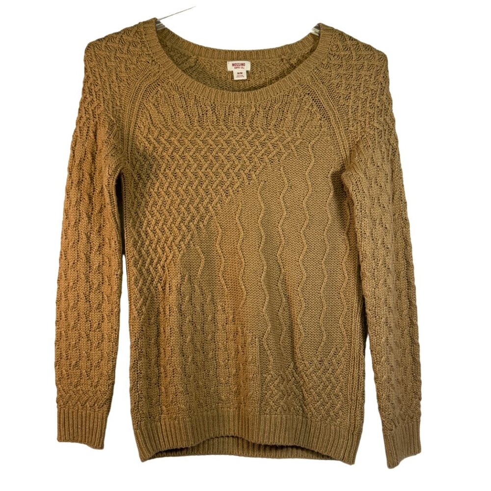 Mossimo Supply Co Size Medium Cable Knit Sweater MM Acrylic/Polyester